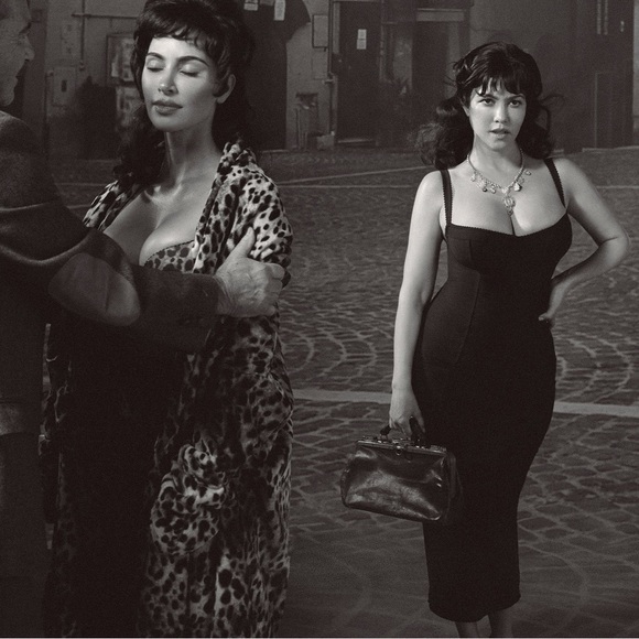 SOLD‼️Skims x Dolce & Gabbana Collab: Onyx Body Dress; Black Bustier Midi Dress - Picture 1 of 11